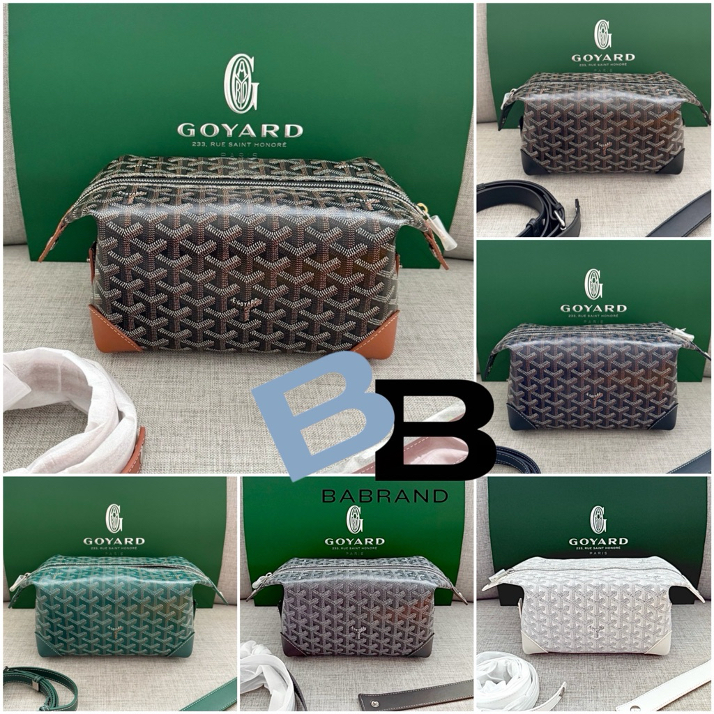 🔥พร้อมส่ง🔥 New Goyard Bowling25 Toiletry รุ่นฮิต แถมสายสะพายแบบสั้นยาวฟรี