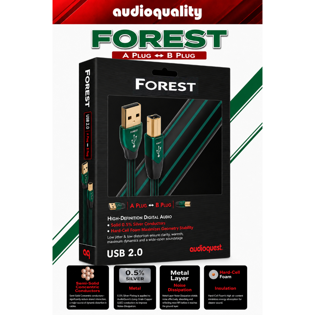 AudioQuest  USB-FOREST (A to B)
