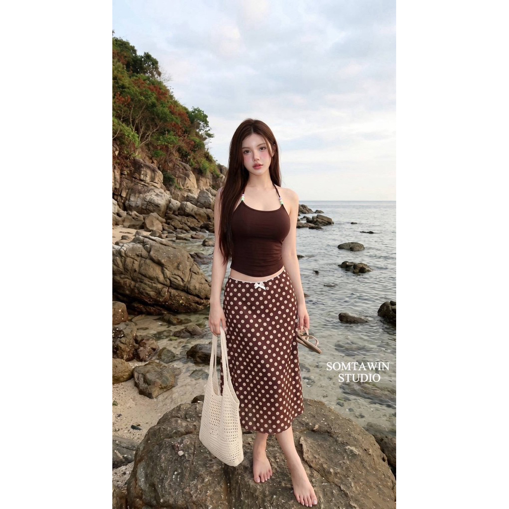 เสื้อ +กระโปรง รับsummer จ้า สวยมาก ไปทะเล ก็ดี ค่าเฟ่ ก็ได้