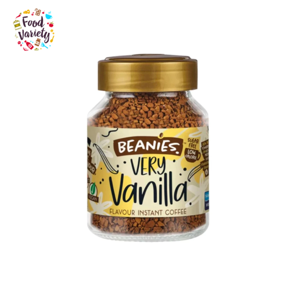 Beanies Very Vanilla Flavoured Instant Coffee 50g กาแฟสำเร็จรูป Beanies รสวานิลลาเข้มข้น 50 กรัม