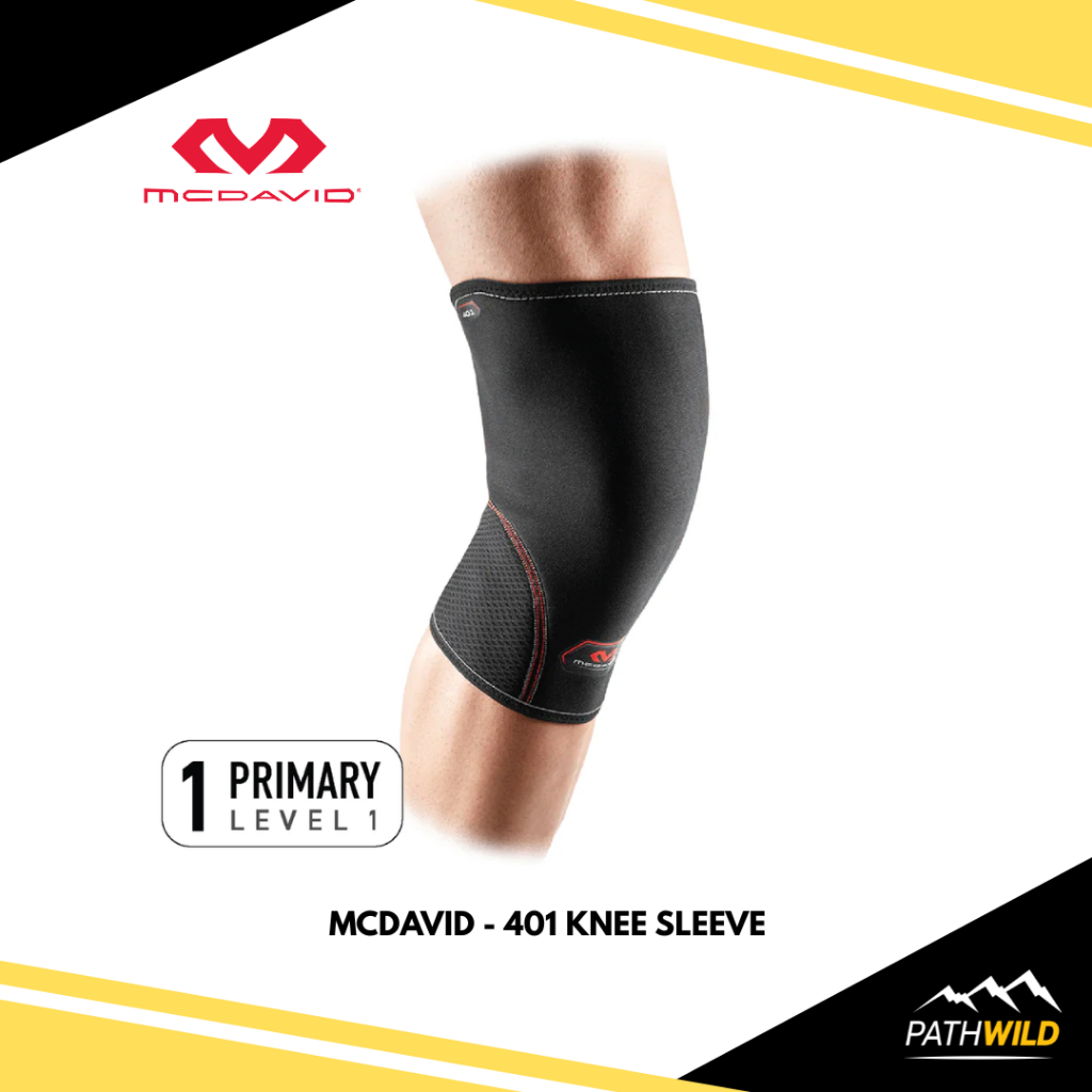 MCDAVID - 401 KNEE SLEEVE Level 1 ที่รัดเข่า สำหรับช่วยซัพพอร์ตเข่าและพยุงเข่า ใส่ได้ทุกกีฬาและใช้ในชีวิตประจำวันได้