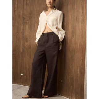 [ NEW IN ] SAC.BKK กางเกงขายาว ผ้าลินิน 100% Linen - Linen Straight Trousers