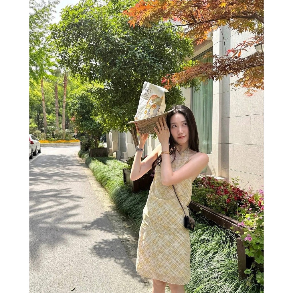 Mogwany พร้อมส่ง / **งานตัดร้าน** Kiki Set (เสื้อ+กระโปรง) เสื้อคอถ่วง สม็อคหลัง กระโปรงซิปข้าง มีซับใน น่ารัก