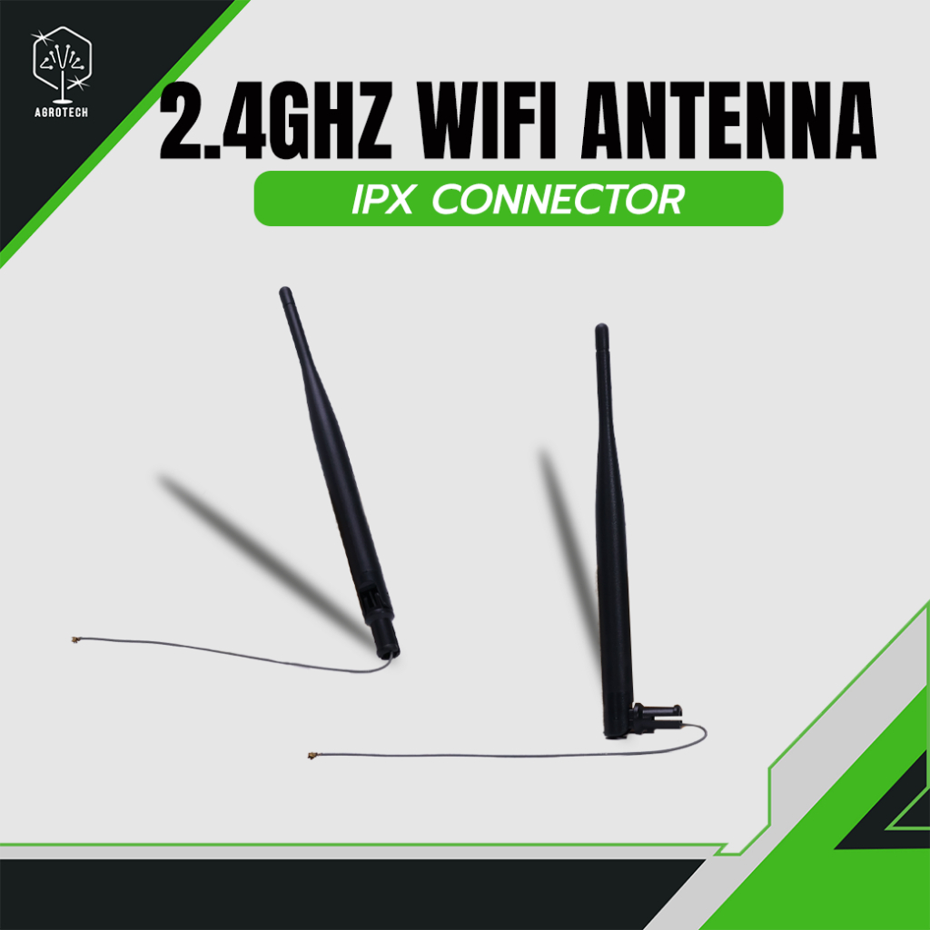 เสาอากาศ 2.4GHz 2400-2500MHZ 5dBi Omni WIFI Antenna with cable IPX connector end