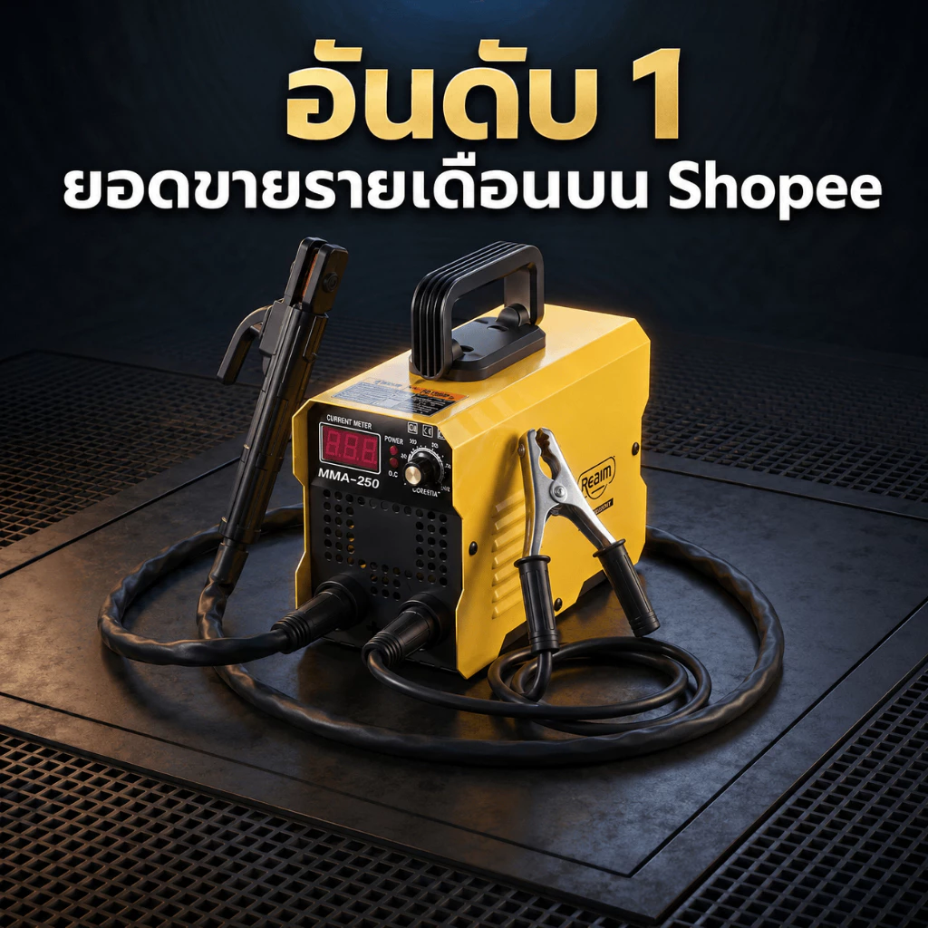 REAIM ตู้เชื่อม ตู้เชื่อมไฟฟ้า+เครื่องเจียร 4 นิ้ว หินเจียร ชุดโปรโมชั่นพิเศษ Inverter IGBT thumbnail 3