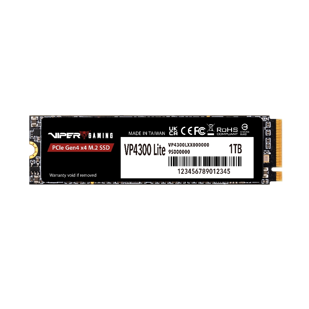 PATRIOT VIPER GAMING VP4300 LITE 1TB M.2 NVMe 2280 PCIe 4 : 9SE00188-VP4300L1TBM28H (5Y) MS6-000287
