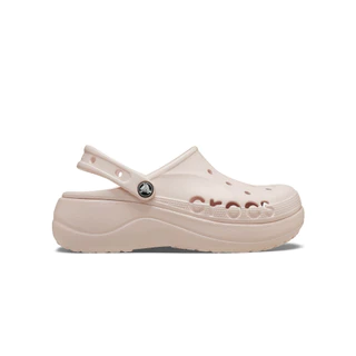 Crocs รองเท้าลำลองผู้หญิง BAYA PLATFORM CLOG Pink ICONIC Women NEW