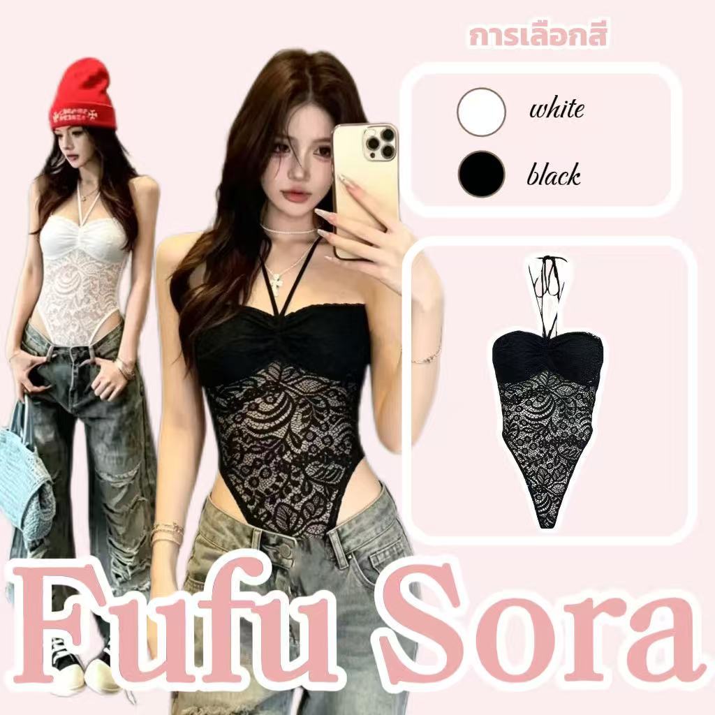 Fufu Sora.TH💕คลังสินค้าพร้อม💕บอดี้สูทแบบเจาะรูสุดเซ็กซี่สำหรับผู้หญิง ปี 2026 - ดีไซน์