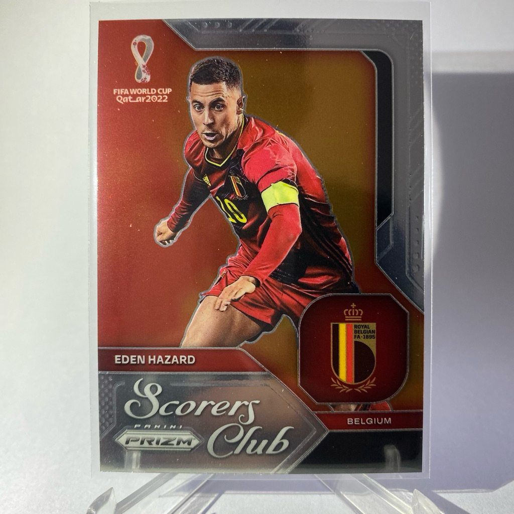 การ์ดนักฟุตบอล EDEN HAZARD, BELGIUM, SCORERS CLUB, PANINI PRIZM 2022