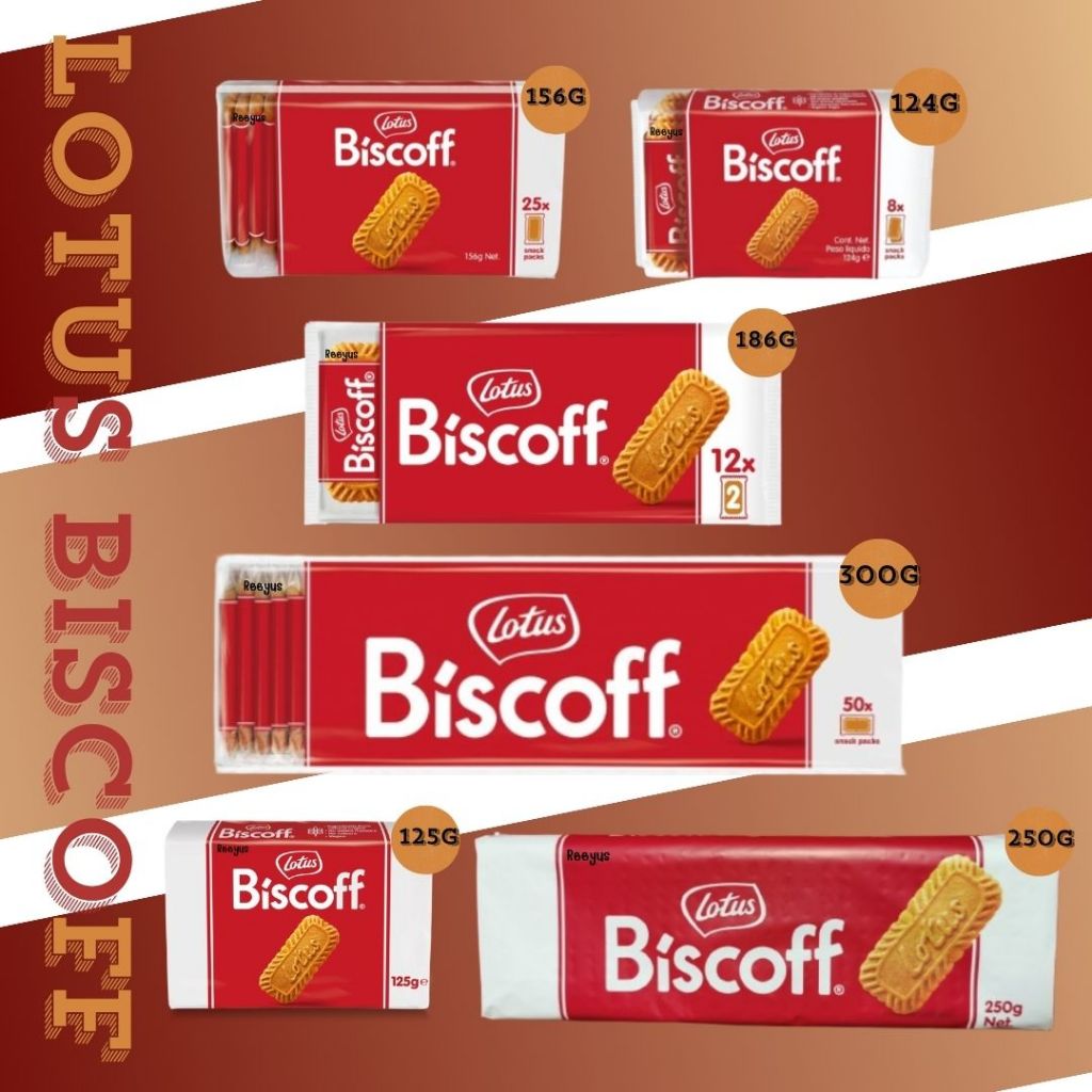 Lotus Biscoff Biscuits  บิสคอฟรสคาราเมล มี 6 ขนาด สินค้าจากเบลเยียม มีฮาลาล