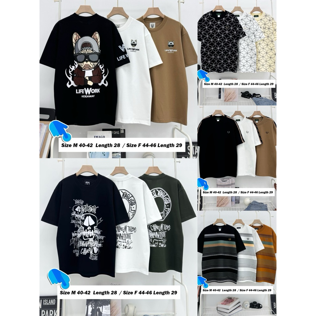 🔥เสื้อยืดแบรนด์ Size M  F   ราคาพิเศษ🔥