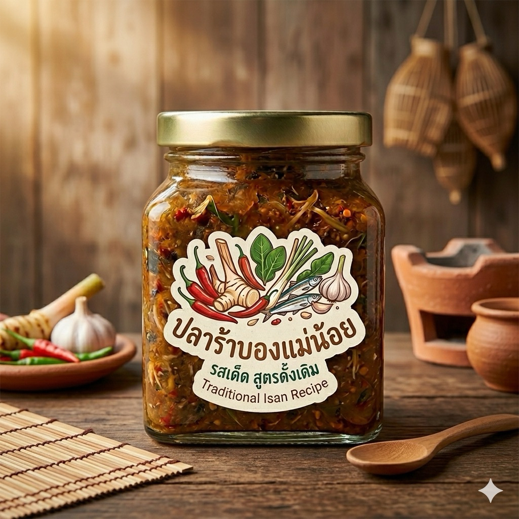 ปลาร้าบองสมุนไพร[ดิบ] "เครื่องเน้นๆ แซ่บทุกคำ" 180 กรัม
