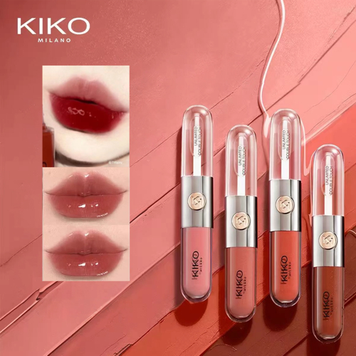 KIKO Milano Unlimited Double Touch ลิปสองหัว สี+กลอส ติดทน ไม่ติดแมสก์ สีชัด ของแท้
