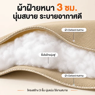 เก้าอี้แคมป์ปิ้ง พับได้ บุผ้าฝ้ายหนา เอนนอนได้ เก้าอี้จันทร์ เก้าอี้สนาม แบบพกพา รับน้ำหนัก 200KG