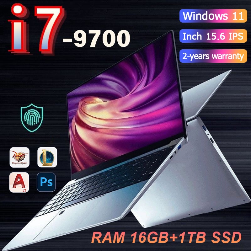 【ในสต็อก】 Intel Core i7-9700 Gaming Laptop, 16 + 1TB, USB-C, freebies + รับประกัน 2 ปี