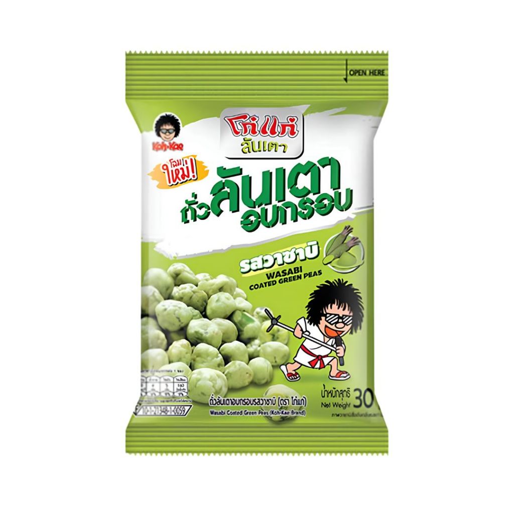 โก๋แก่ ถั่วลันเตาวาซาบิ Koh-Kae Green Pea Waabi 30g.