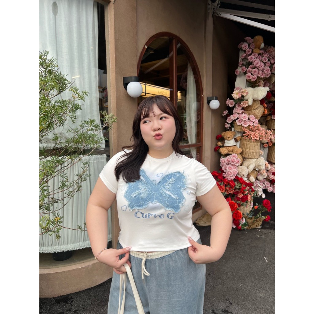CurveG Butterfly Baby Tee เสื้อเบบี้ทีบัตเตอร์ฟลาย