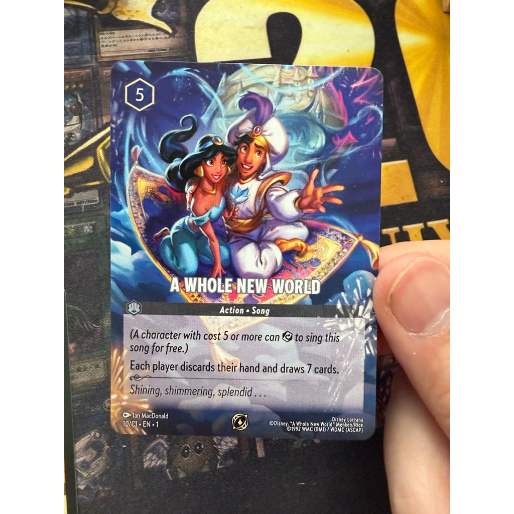 Disney Lorcana A Whole New World (Limited Promo Top งานแข่งช่วนเวลานั้น)
