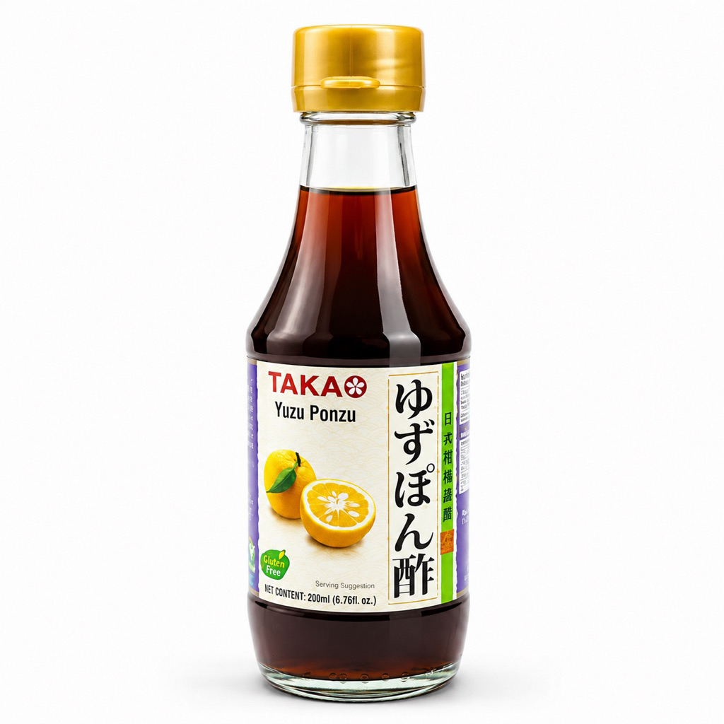 ซอสยูสุ พอนสึ ทาคาโอะ 200มล. (Takao - Yuzu  Ponzu 200ml.) Yuzu Juice 100% added