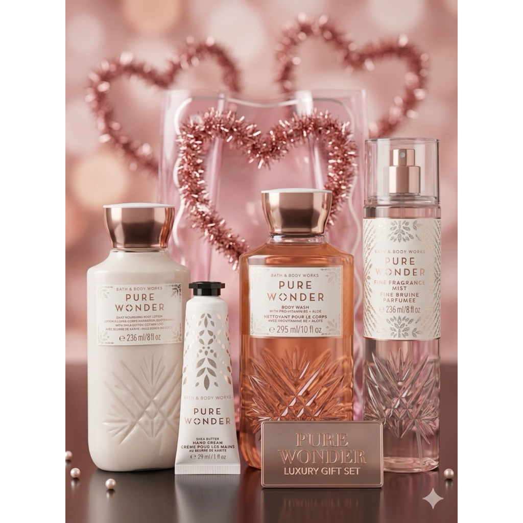Bath & Body Works Fragrance Mist 236ml น้ำหอม บอดี้มิสต์ สเปรย์ฉีดผิวกาย ครีมทาตัว ครีมอาบน้ำ ครีมทามือ Pure Wonder