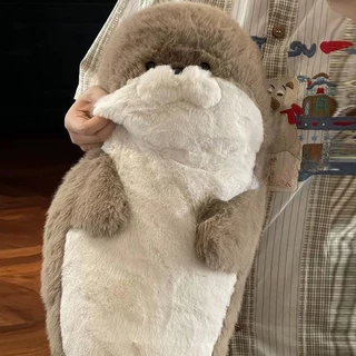 ตุ๊กตานากขนาดใหญ่ ผ้าคุณภาพสูง นุ่มนิ่มมาก ดีไซน์น่ารักน่ากอด เหมาะมอบเป็นของขวัญวันเกิด