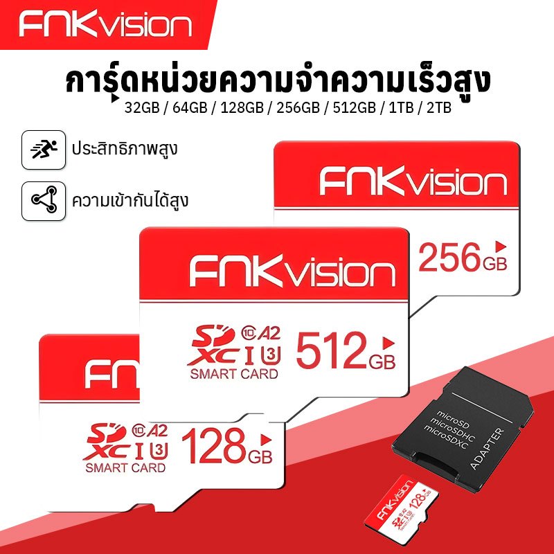 Original FNK Memory Card 512GB Data Storage Flash Drive OTG TF Card 128GB For CCTV Micro SD Memory Card