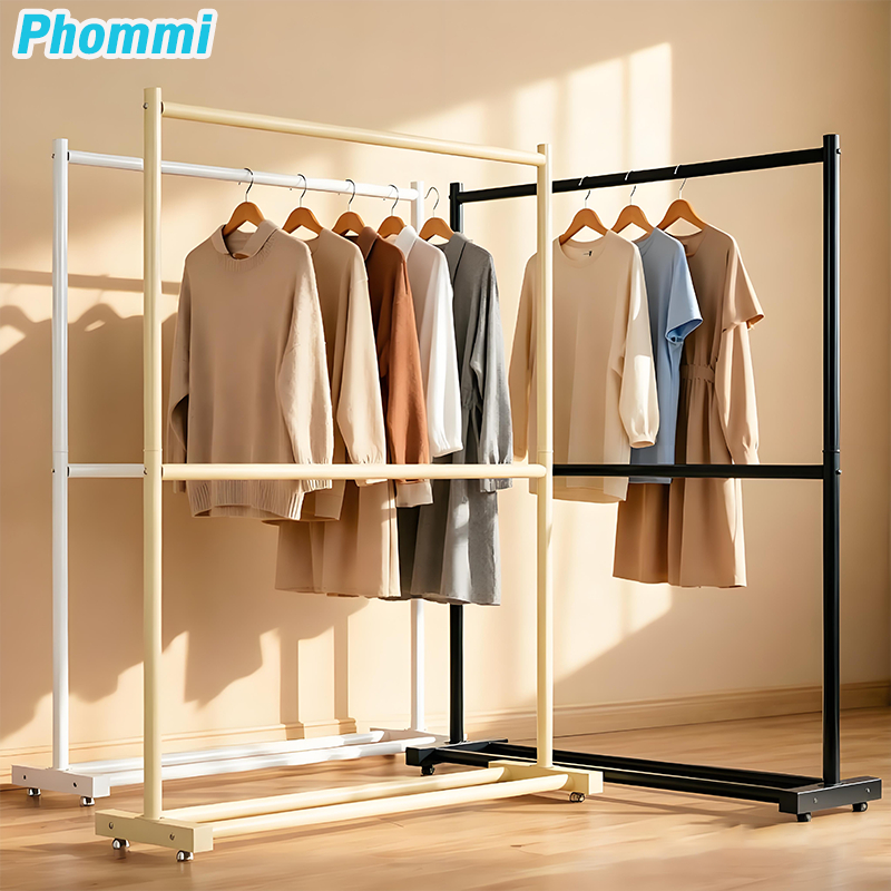ราวตากผ้า ราวแขวนเสื้อผ้า ราวแขวนผ้า ตากผ้าคอนโด โครงเหล็ก มินิมอล เเขวนได้ Clothes rack