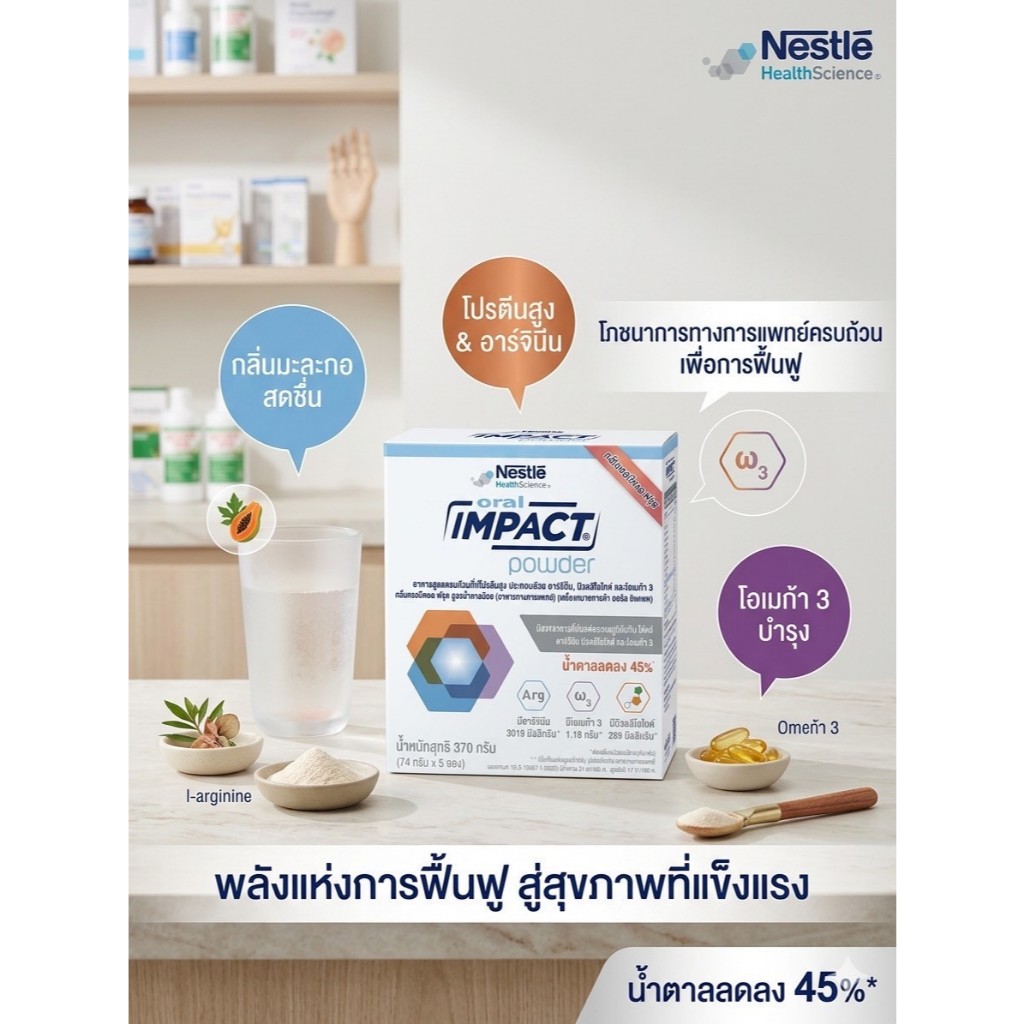ออรัล อิมแพค ORAL IMPACT 370g. (5ซอง)