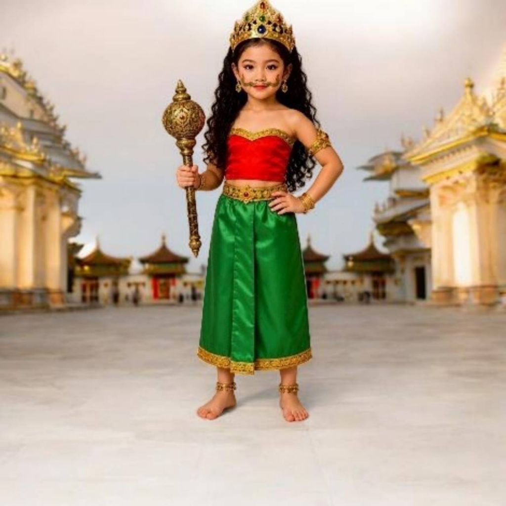 นางยักษ์แถมมงกุฎเหมาะสำหรับเทศกาลวันสุนทรภู่สินค้าพร้อมส่งในไทย
