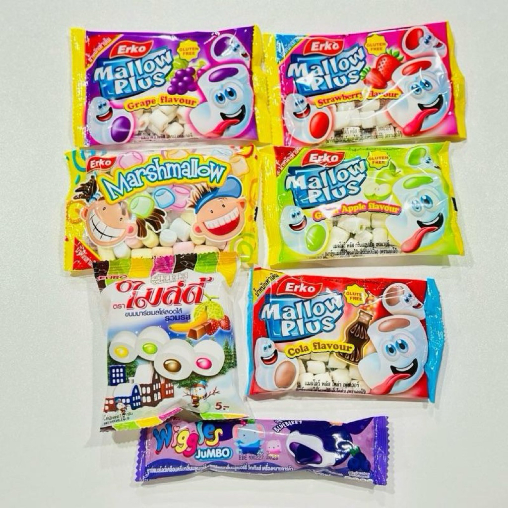 ขนมมาร์ชเมลโล่ คละรส เริ่ม 7 หยิบ กรต. 20+