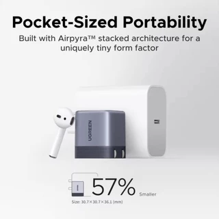 Nexode Air แท้💯 UGREEN Ultra-Mini 45W GaN Foldable Charger for iPhone 17 16 15 Pro Max Samsung S26 S25 S24 S23 Ultra