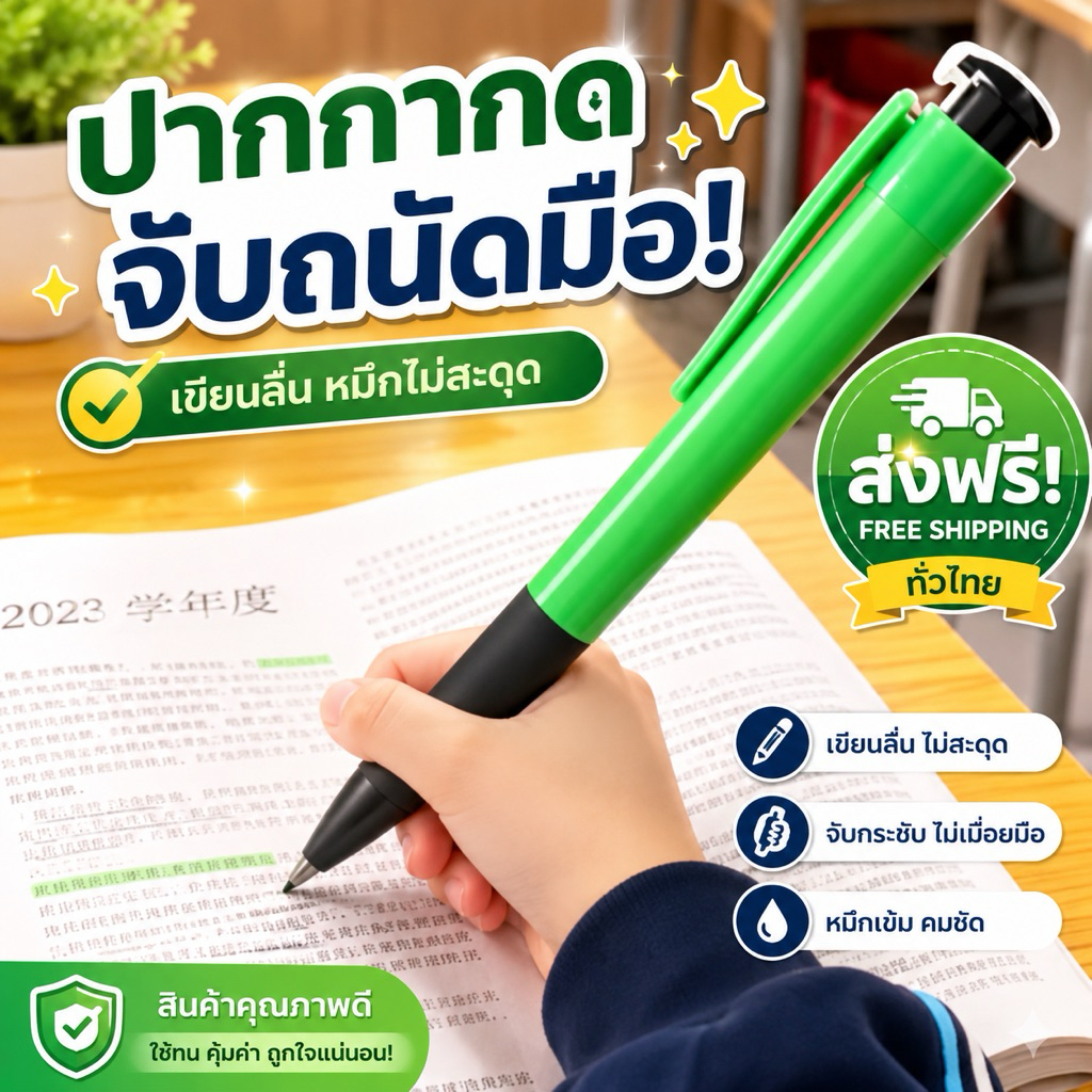 kingshopping (B953）ปากกากดจัมโบ้ ปากกาลูกลื่นขนาดใหญ่ หมึกเป็นสีดำ