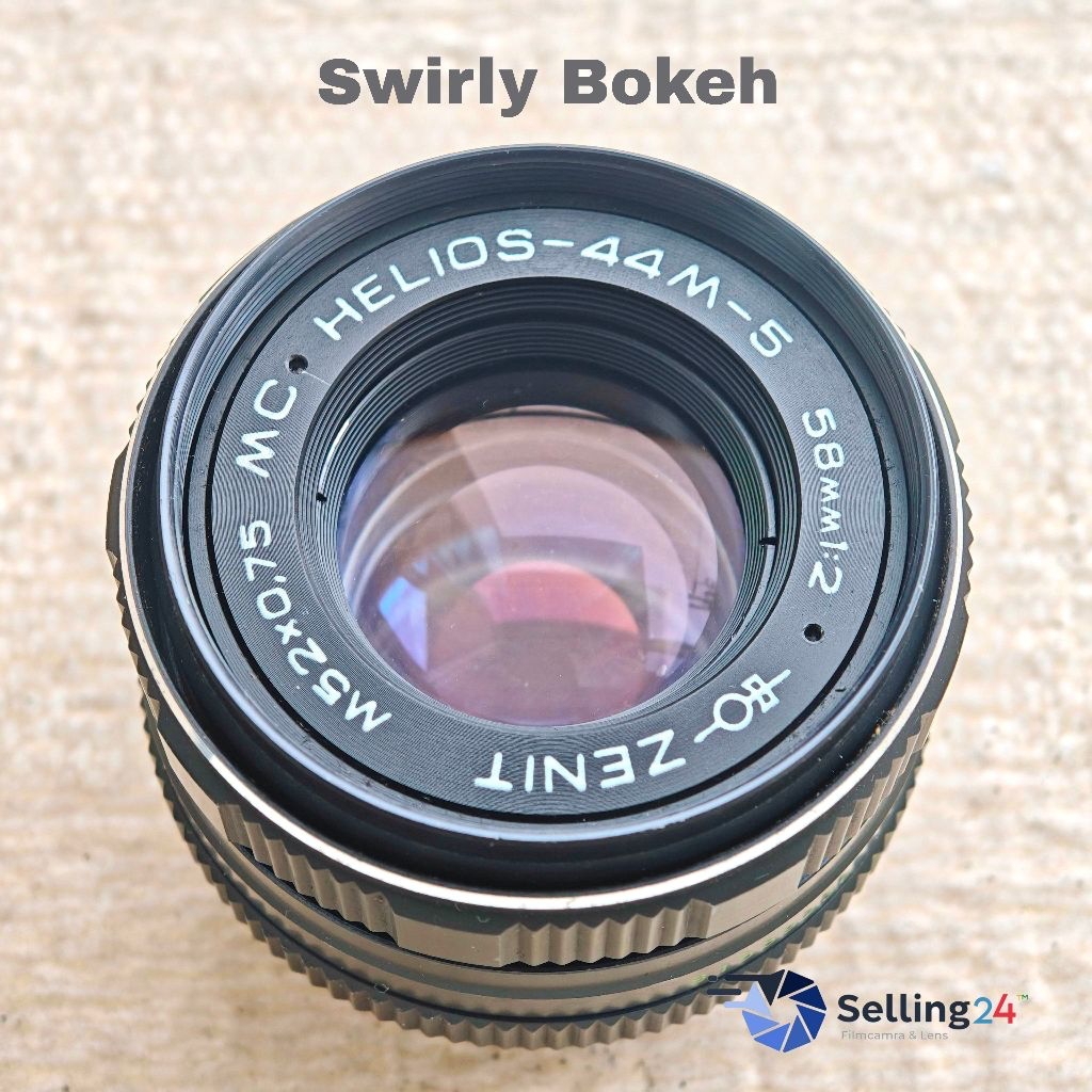เลนส์มือหมุน HELIOS-44M-5 MC 58mm f/2เมาท์ M42 Screw Mount Manual Focus | Made in USSR/Russia Swirly