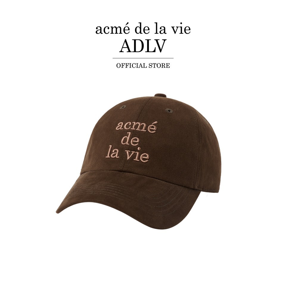 ADLV [acme de la vie] หมวก รุ่น Cotton Napping 3D Embo Ball Cap Brown (50104SNPCAU_S6BRXX)