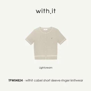 Withit Cabel Short Sleeve Knitwear เสื้อไหมพรมแขนสั้น - TPW04824
