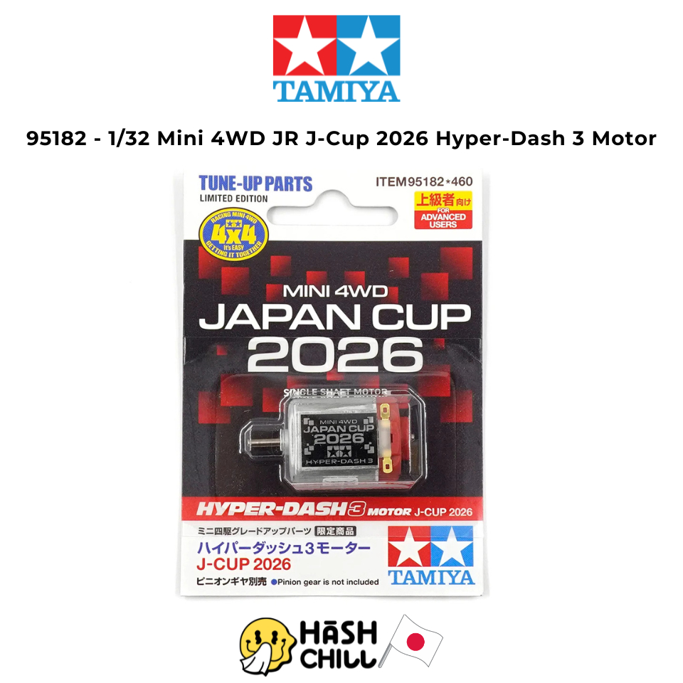 Tamiya 95182 - 1/32 Mini 4WD JR J-Cup 2026 Hyper-Dash 3 Motor