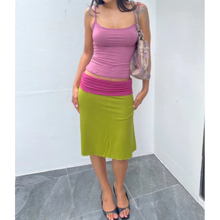 Tropical Midi Skirt กระโปรงBuarchom กระโปรงใส่ไปทะเล