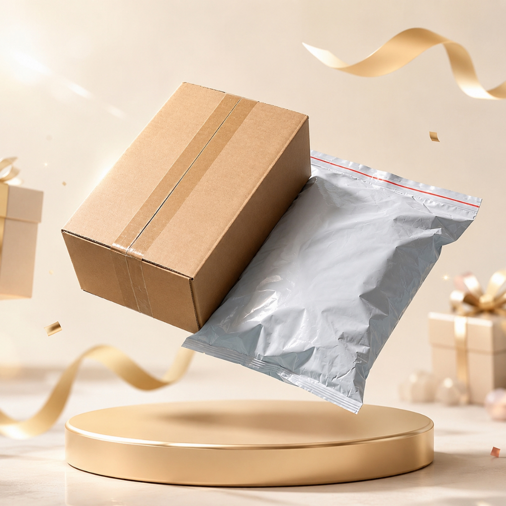 ของขวัญจากฝ่ายบริการลูกค้า แถมถุงห่อ กล่องภายนอก ตู้กล่องฟรี box