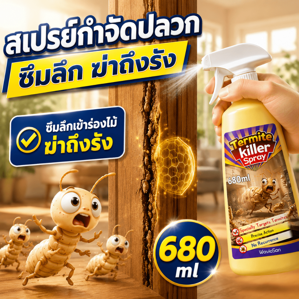 ❗กำจัดและป้องกัน❗ยาฉีดปลวก ยาฆ่าปลวก ยากำจัดปลวก 680ml ปลอดภัย ไร้กลิ่นรบกวน ปลอดภัยต่อสัตว์เลี้ยง