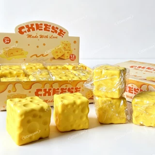 ของเล่นจำลอง ของเล่นสกุชชี่ ชีส กลิ่นหอม ของเล่นบีบได้ ของขวัญ สำหรับเด็ก
