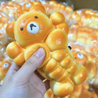 ตุ๊กตาหมีเท็ดดี้เนื้อนุ่มน่ากอด รูปทรงกล้ามเนื้อแน่น บีบแล้วคืนตัวช้า เป็นของขวัญน่ารักและแปลกใหม่สำหรับเด็กๆ