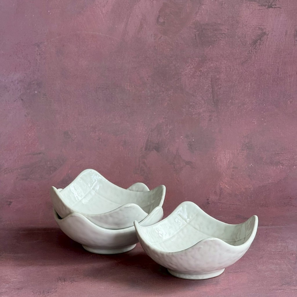 ถ้วยเซรามิค appetizer bowl ceramic ถ้วย สีขาว เข้าไมโครเวฟได้ เข้าเครื่องล้างจานได้ - AT1CERAMIC