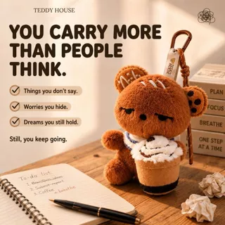 Teddy House : Nomu Keychain พวงกุญแจนุ่มฟู ของขวัญ ห้อยง่าย พกพาง่าย น่ารักทุกวัน