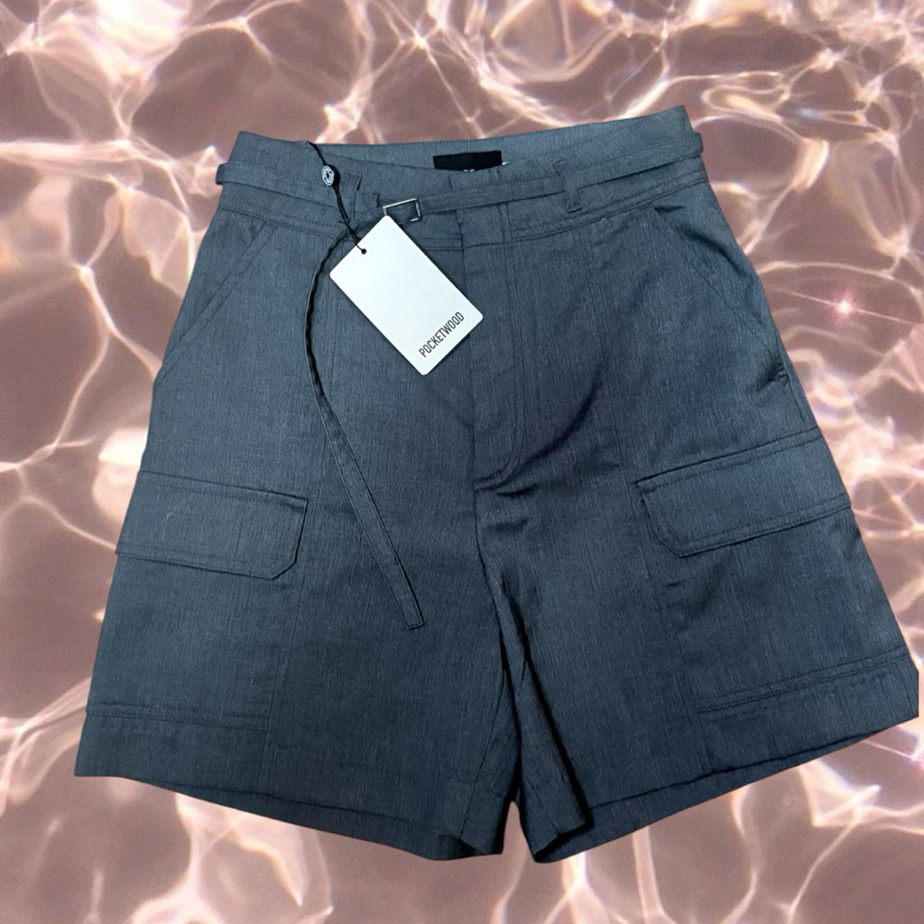 กางเกงขาสั้น Pocketwood-Emi belt short