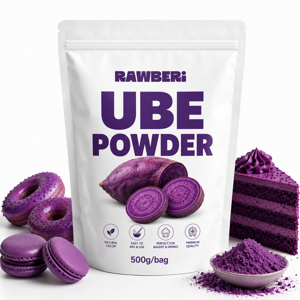 (พร้อมส่ง)RAWBERi UBE POWDER 500g.🇵🇭 ผงอุเบะแท้จากฟิลิปปินส์ 100%