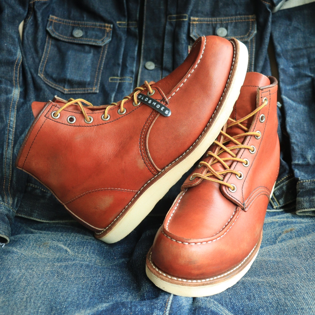 RedWing 8875 Oro Russet มือสอง USA 9US E 27cm ปี 2014 Goodyear Welt พื้นเดิม 90% พร้อมส่ง SKU99077