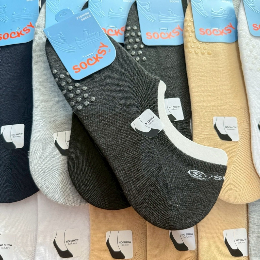 Socksy-TOMTAM ถุงเท้าข้อซ่อนมีกันลื่น มีsize35-40 และ41-45