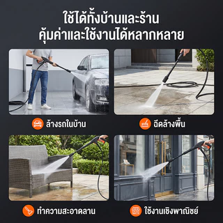 COD สายปั๊มอัดฉีด สายอัดฉีดไฮโดรลิค สายไฮดรอลิค ยาว8ม. / 10ม. / 15ม. / 20 เมต