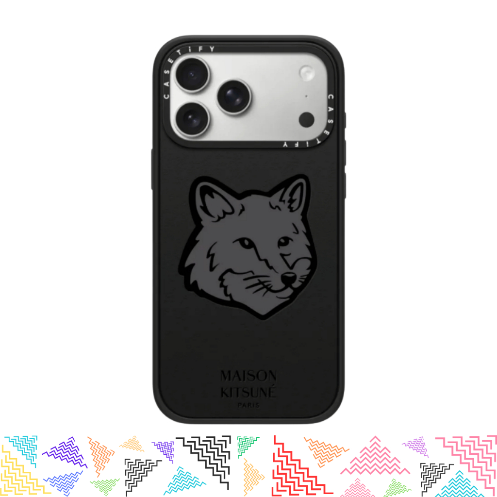 เคส CASETiFY | Maison Kitsune Classic Fox Logo Case - Black [Maison Kitsune] For iPhone Samsung แท้ เคสมือถือ พร้อมส่ง