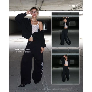 kome.offi กางเกงวอร์มทรง baggy barrel รุ่น regina sweatpants